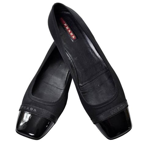 prada square toe flat shoes|prada patent pointed toe flats.